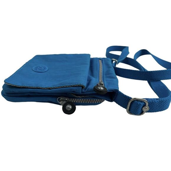 Kipling Eldorado Crossbody Mini Purse Lightweight Nylon Twilight Blue Monkey Fob - Picture 9 of 16